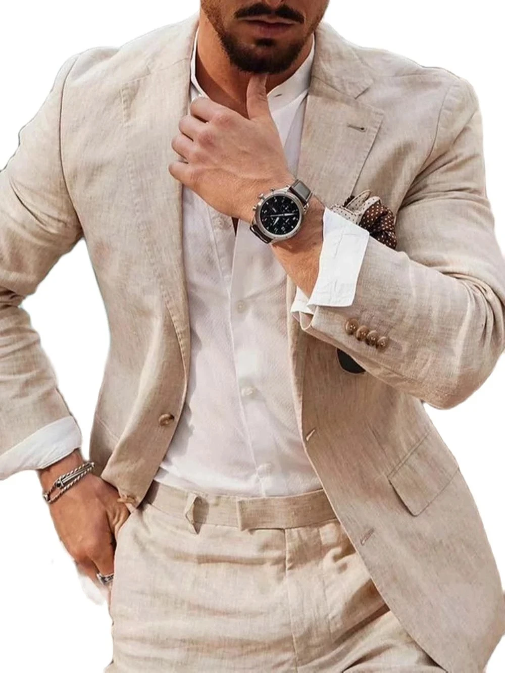 Summer Beach Business Linen Me - Men Linen Formal Wear recension och pris