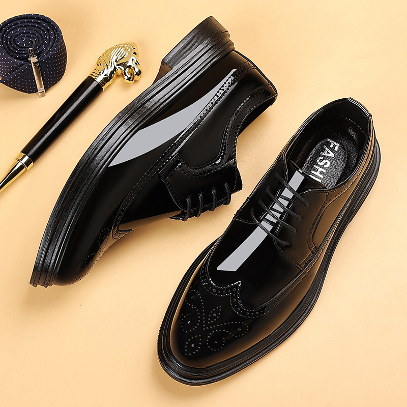 Men's Patent Leather Brogue Dr - Patent Leather Oxford recension och pris