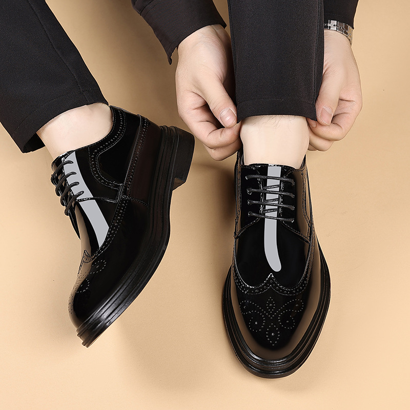 Men's Patent Leather Brogue Dr - Patent Leather Oxford recension och pris