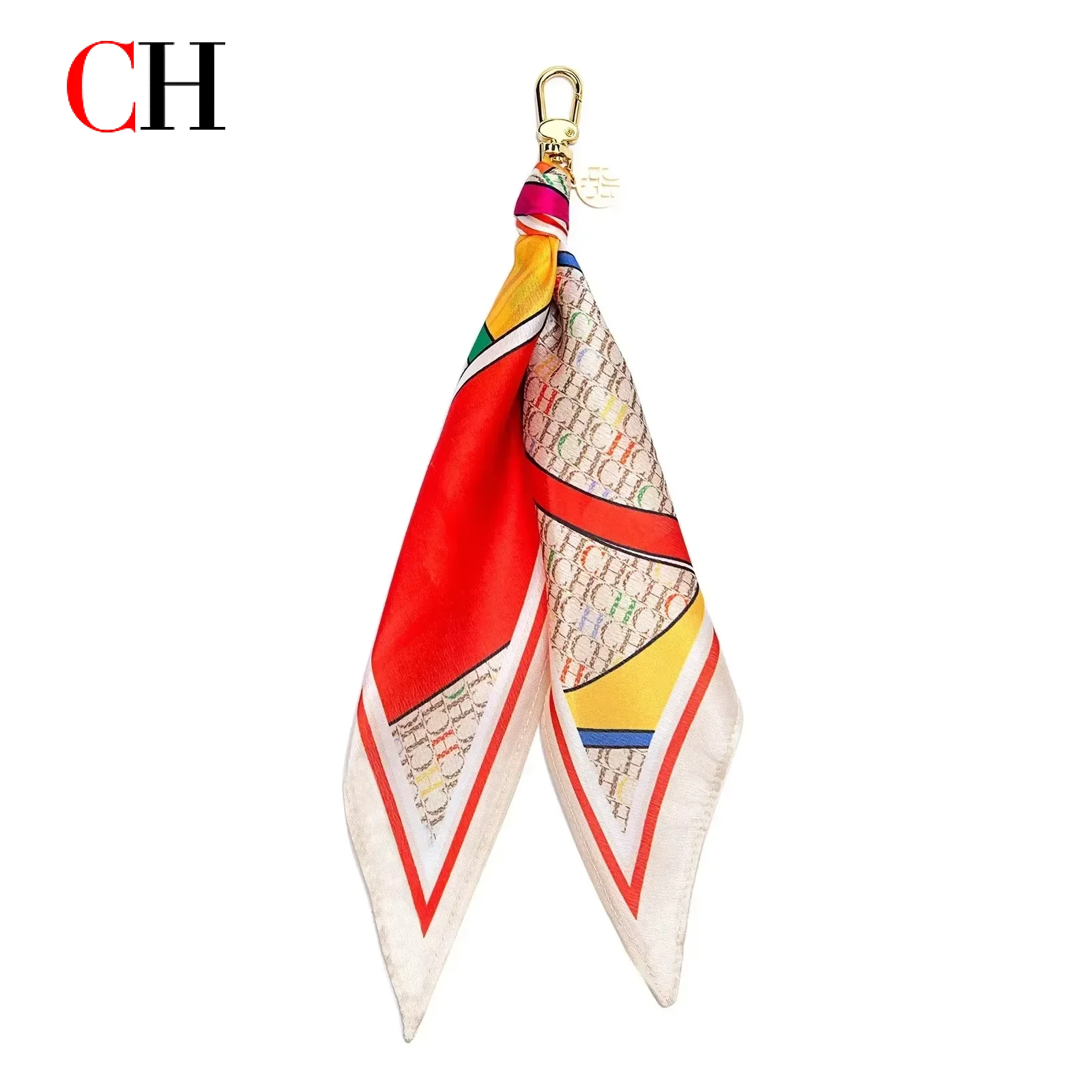CH Scarf Keychain Bag Charm Mo - Monogrammed Handkerchief recension och pris