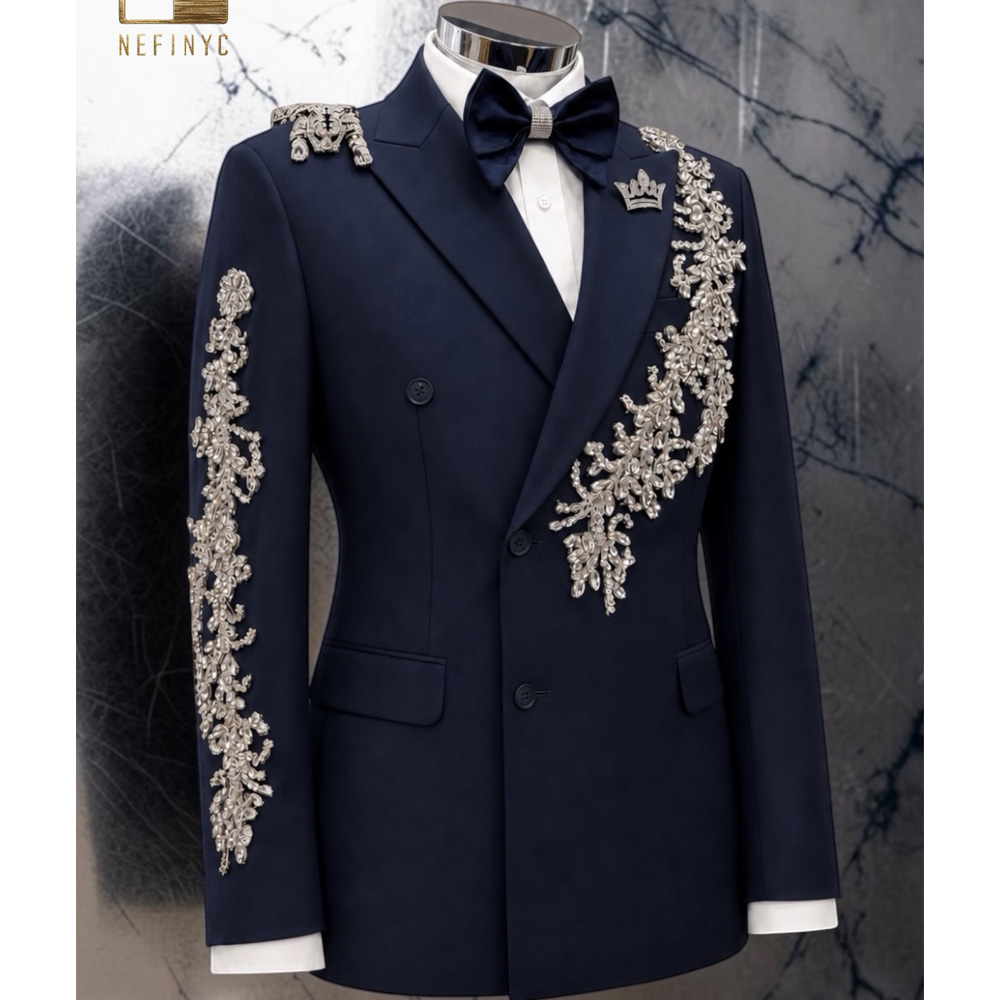 Unique Design Beaded Stones Su - Unique Men'S Formal Wear recension och pris