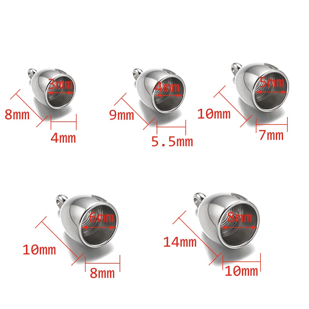 20pcs Tube End Caps Stainless  - Patent Leather Oxford recension och pris