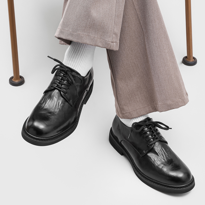 Light Luxury Pleated Men Derby - Formal Wear Men H&M recension och pris