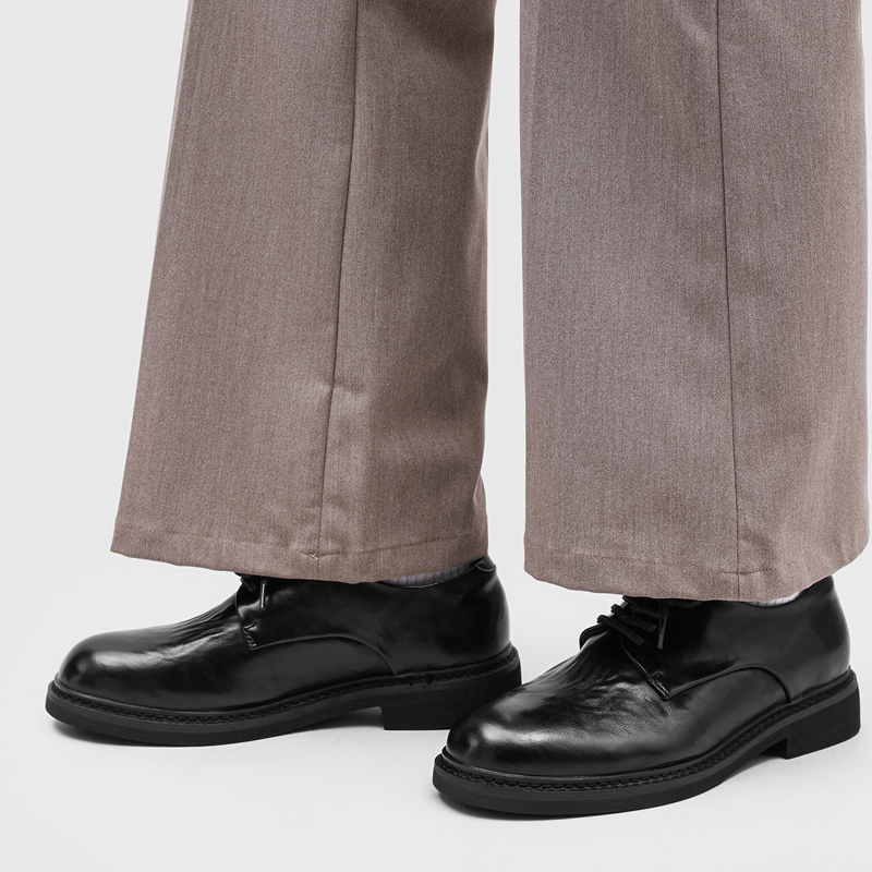 Light Luxury Pleated Men Derby - Formal Wear Men H&M recension och pris