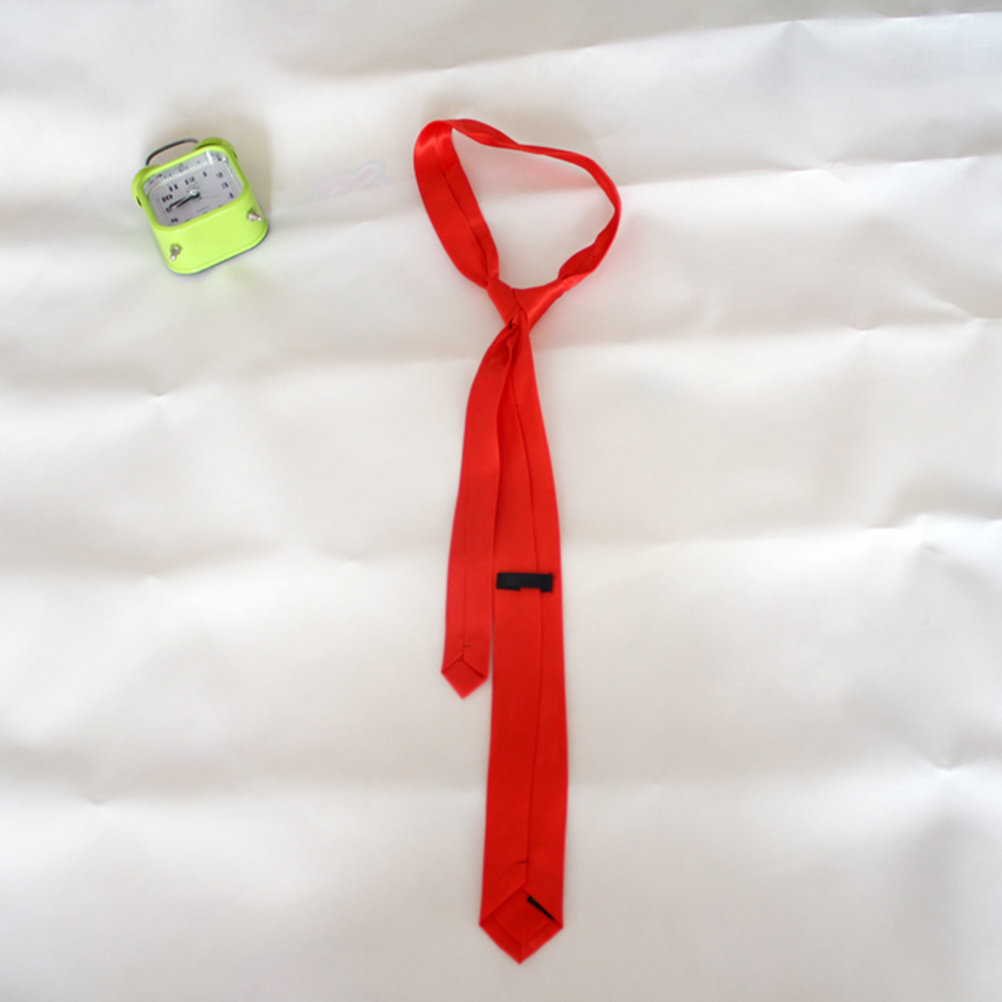 2Pcs Black Red Solid Color Tie - Men Formal Wear Red recension och pris