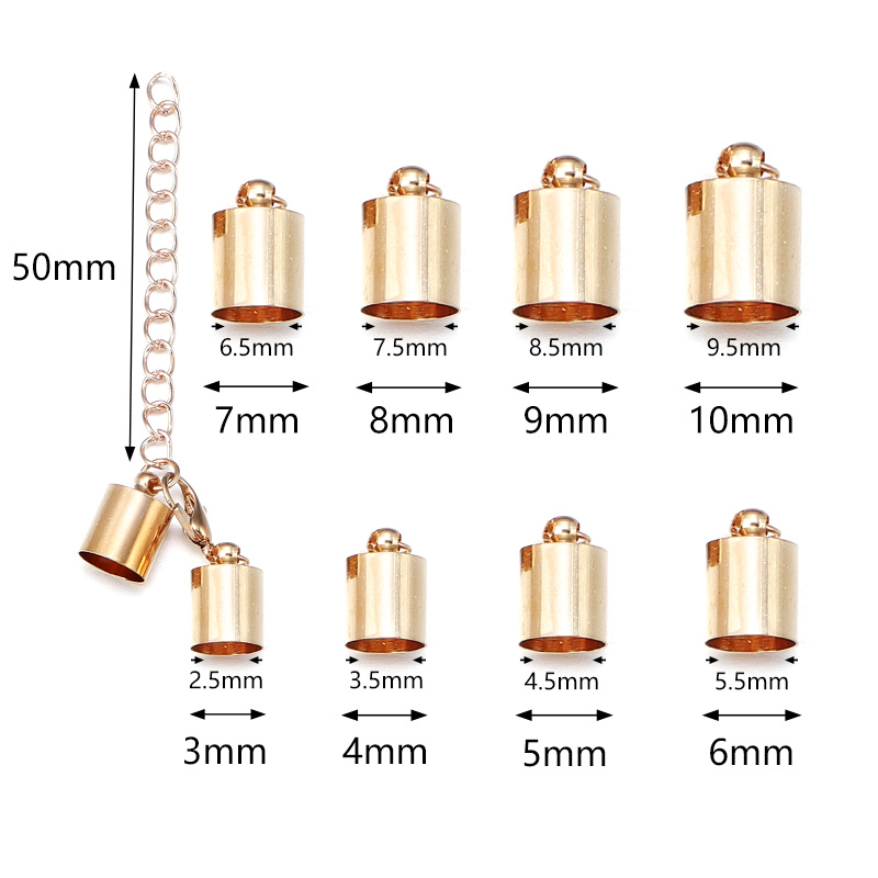 10Sets Leather Cord End Caps W - Patent Leather Oxford recension och pris