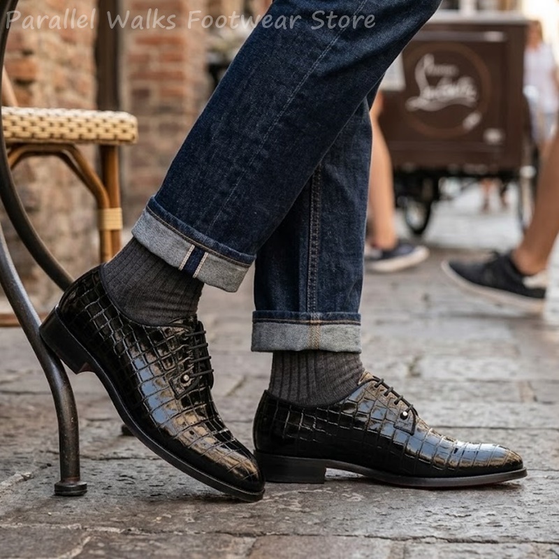Men Patent Leather Oxford Shoe - Patent Leather Oxford recension och pris