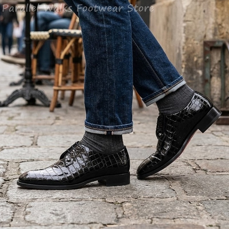 Men Patent Leather Oxford Shoe - Patent Leather Oxford recension och pris