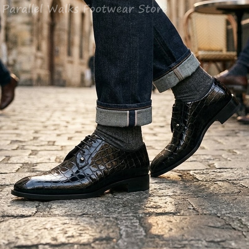 Men Patent Leather Oxford Shoe - Patent Leather Oxford recension och pris