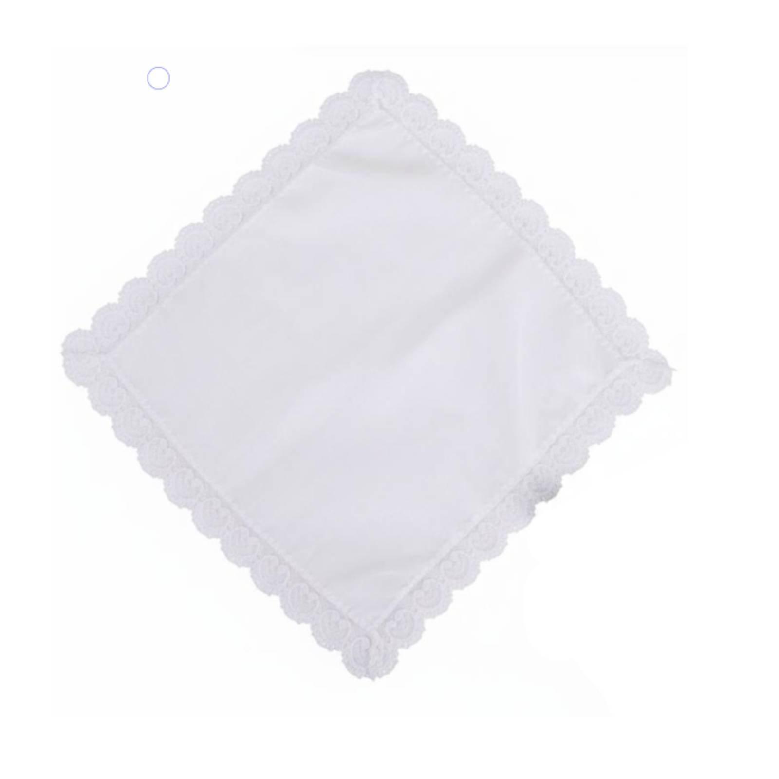 Cotton Lace Hanky for Women Ha - Monogrammed Handkerchief recension och pris
