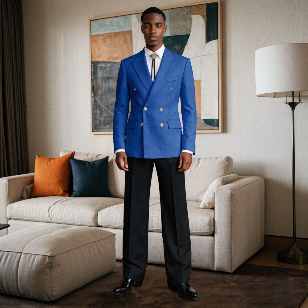 Men 2 Pieces Relaxed Slim Suit - Men Linen Formal Wear recension och pris