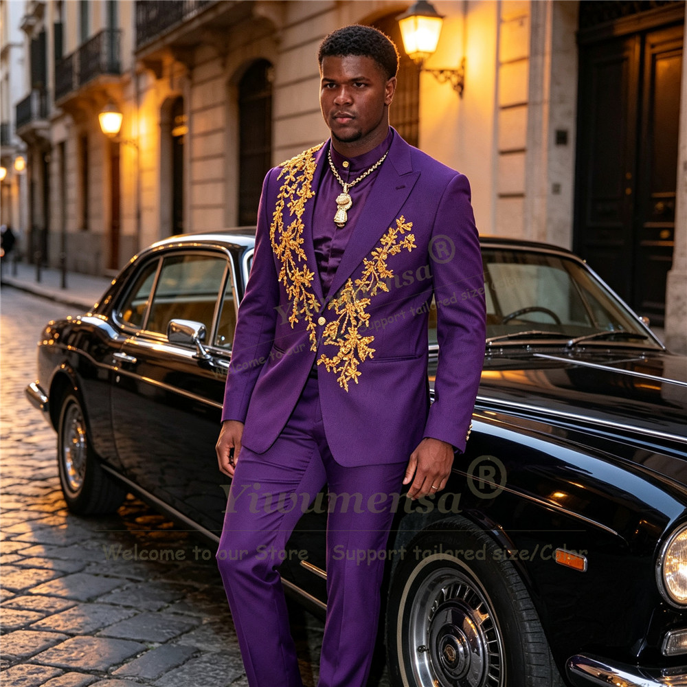 Unique Design Purple Suits Men - Unique Men'S Formal Wear recension och pris