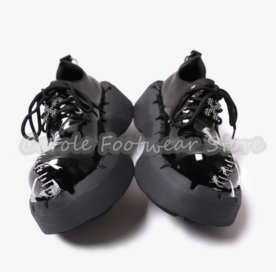 Male Chunky Bottom Heigh Incre - Patent Leather Oxford recension och pris