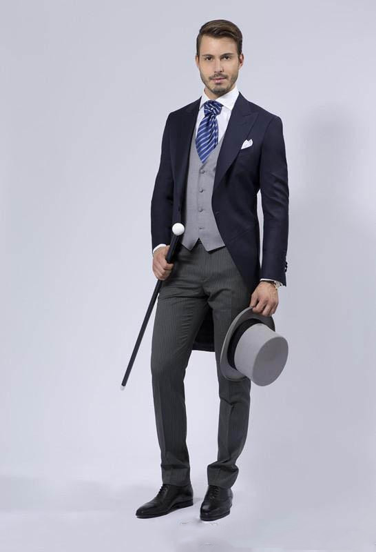 Custom made Groom Tailcoat Han - Men Formal Wear Blue recension och pris
