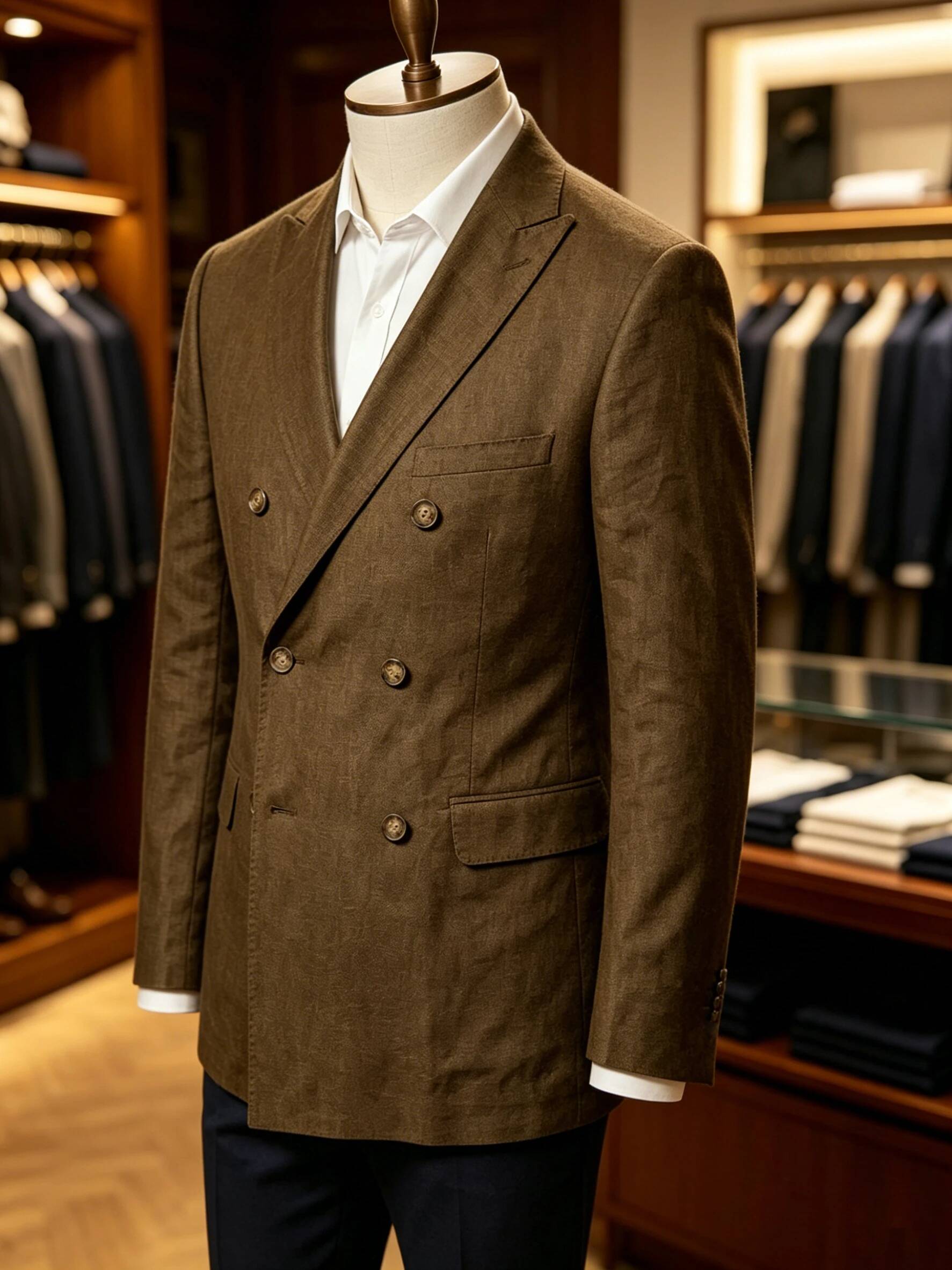 Men's Sport Coat Summer Double - Men Linen Formal Wear recension och pris