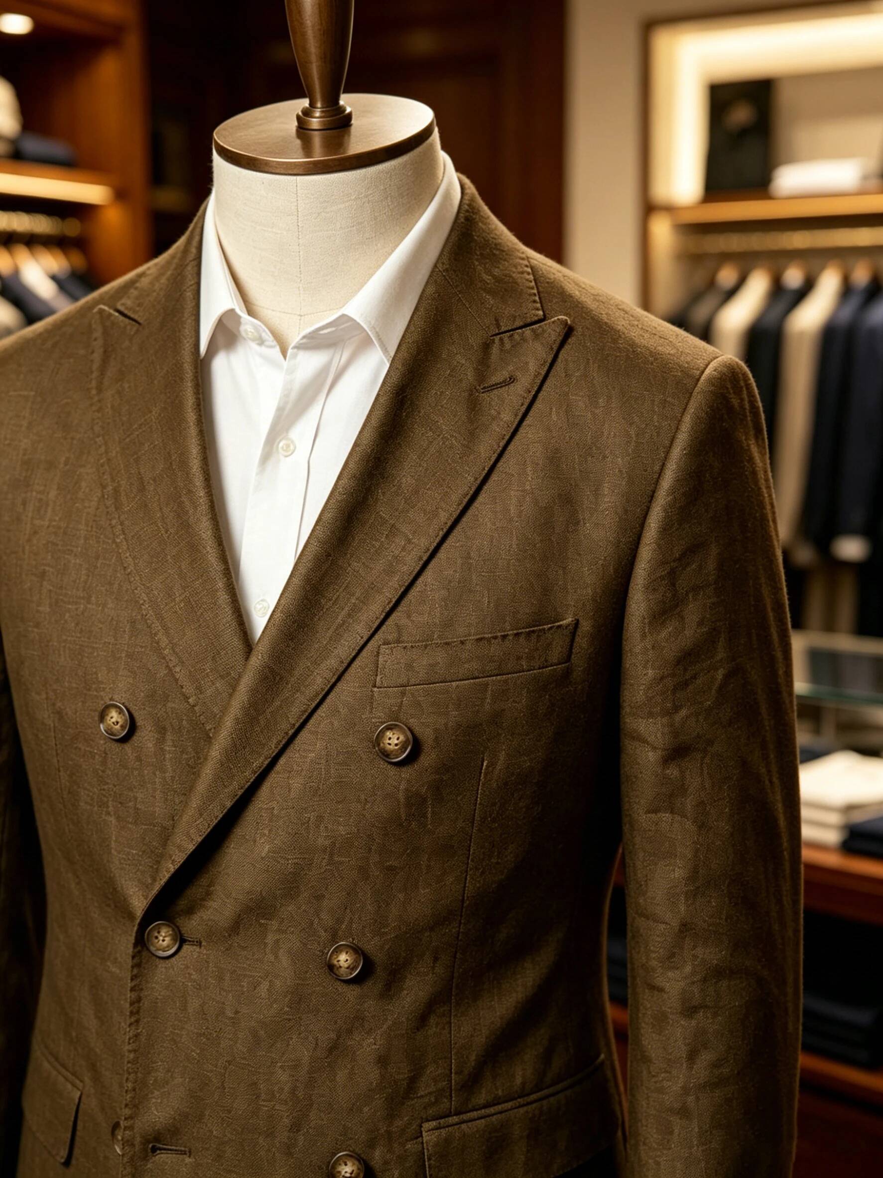 Men's Sport Coat Summer Double - Men Linen Formal Wear recension och pris