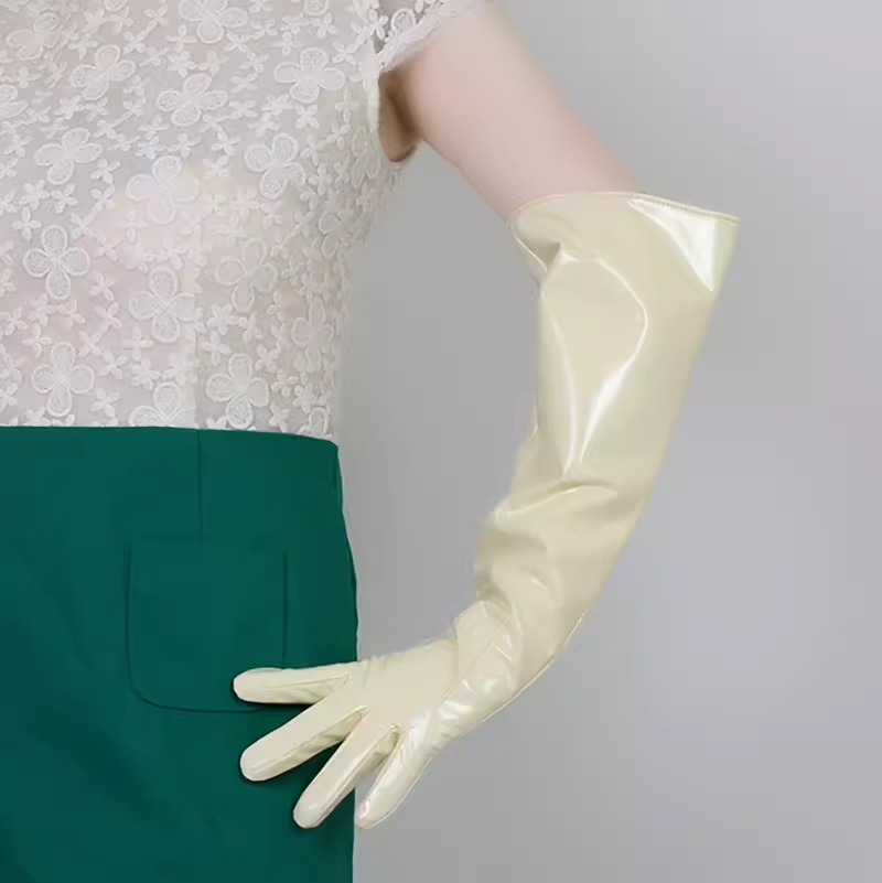 Women's Runway Fashion Patent  - Formal Glove Leather recension och pris