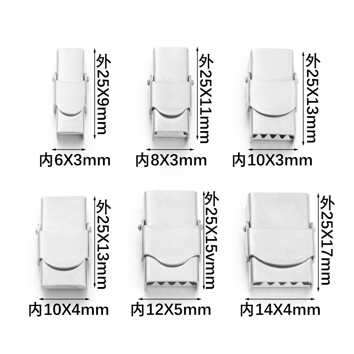 5Pcs Stainless Steel Clasp Cri - Patent Leather Oxford recension och pris